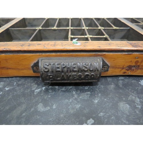 596 - Old Printers sett tray by Stephenson Blake ltd of Sheffield and London. Excellent condition. Measure... 