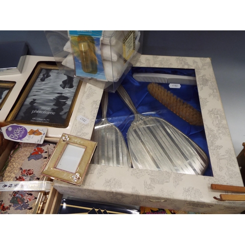 874 - Mixed lot to include as new items, purse, dressing table grooming set etc.