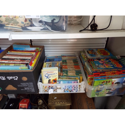 937 - 3 Boxes of vintage childrens books and annuals.