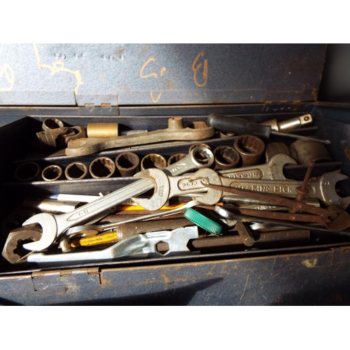 947 - 2 Metal tool boxes full of various tools.