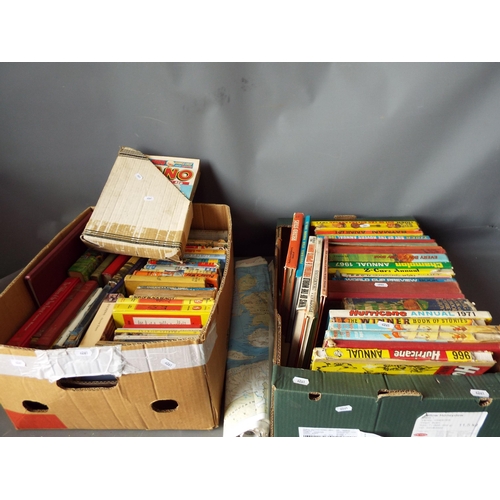 992 - 2 Boxes of vintage childrens books and annuals.