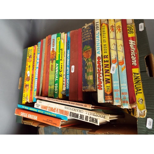 992 - 2 Boxes of vintage childrens books and annuals.