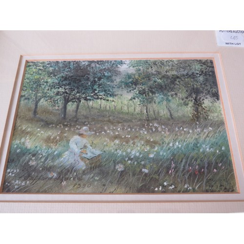 1040 - Two Framed and mounted pastels by F Stafford Dupree. See photos.