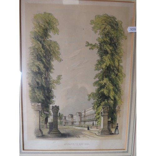 1039 - Pair of Early Arborial/Architectural Lithographs, G Rowe framed and mounted under glass plus 'Interi... 