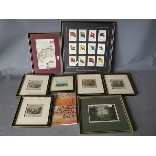 1038 - Selection of framed and mounted early Victorian Lithographs, G Rowe plus a framed and mounted reprod... 