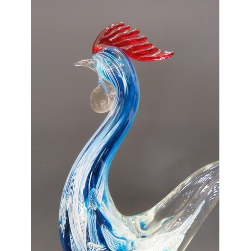 16 - Murano art glass Cockerel standing 11