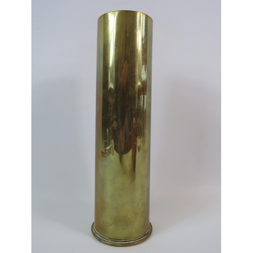 357 - Vintage military arrow marked brass shell case.