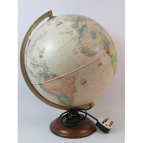 66 - Illuminating world globe, 16