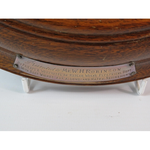 69 - Oak cased circular Barometer, 11