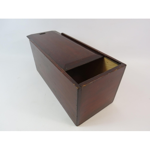 92 - Vintage wooden box with sliding top 15