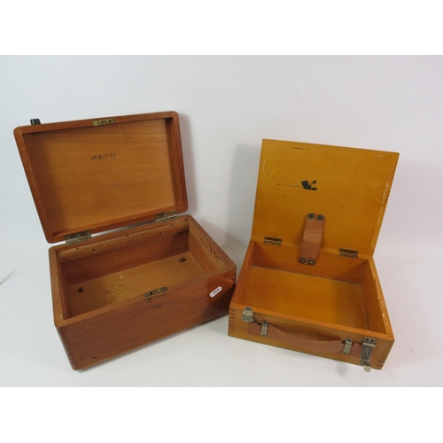 94 - 2 Vintage wooden boxes.