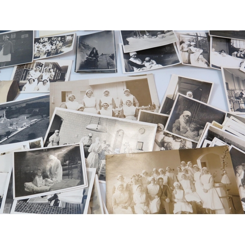 427 - Large selection of vintage postcards and photos relating to Nursing , local interest.