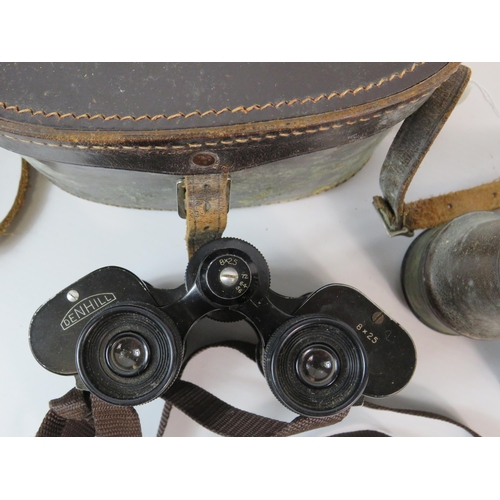 439 - Pair of Denhill 8X25 Binoculars plus one other vintage pair.