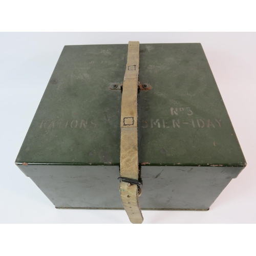 444 - British Army No 3, 5 man one day ration box. 10