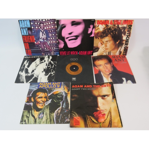 476 - 8 x Adam Ant singles including Vivele Rock and a poster sleeve, 8 x Nik Kershaw singles & 4 x Blow M... 