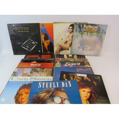 492 - 42 X Various Lp records including Dire Straits, Meatloaf, Queen, Led Zeplin, Fleetwood Mac etc