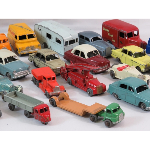 513 - Large selection of playworn vintage Lesney diecast vehicles 35 in total.