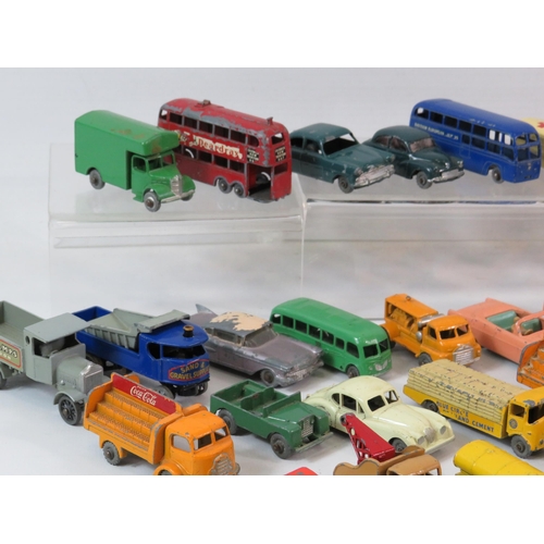 513 - Large selection of playworn vintage Lesney diecast vehicles 35 in total.