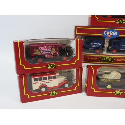 526 - 9 boxed Cameo Corgi diecast cars plus a corgi classics ltd ed Thorney croft.