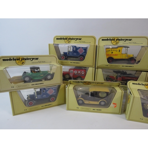 528 - 12 Boxed Matchbox models of yesteryear diecast vehicles.