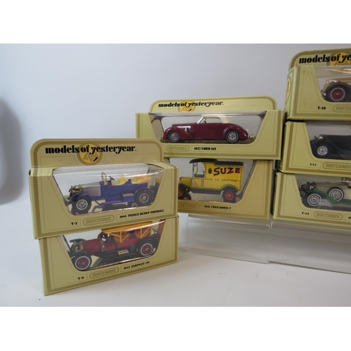 529 - 11 Boxed Matchbox models of yesteryear diecast vehicles.