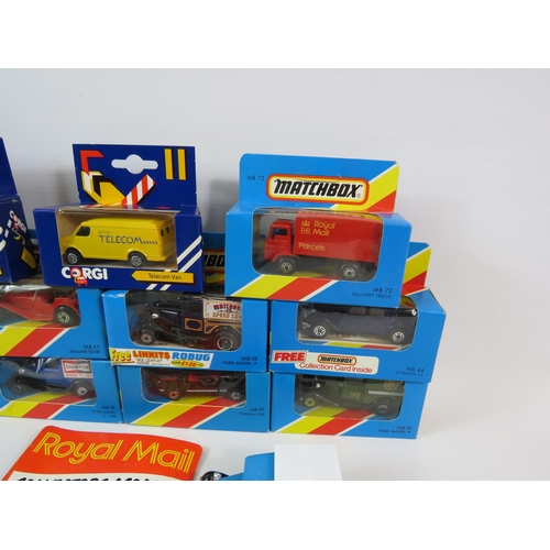 532 - 15 boxed Matchbox and corgi diecast vehicles.