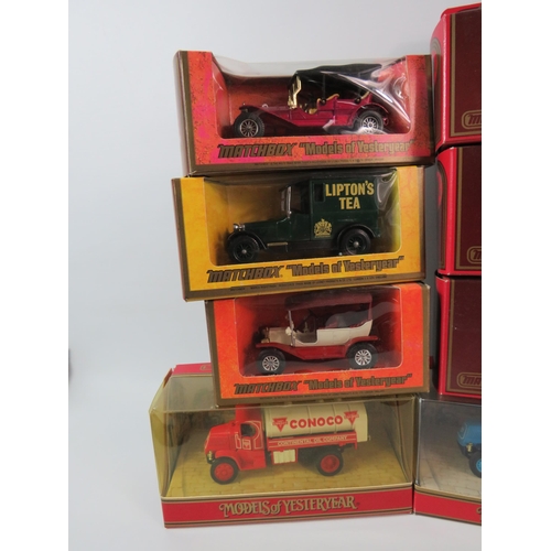 535 - 12 Boxed Matchbox models of yesteryear diecast vehicles.