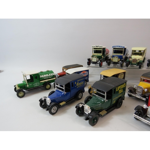 539 - 21 Matchbox models of yester year diecast advertising vehicles.