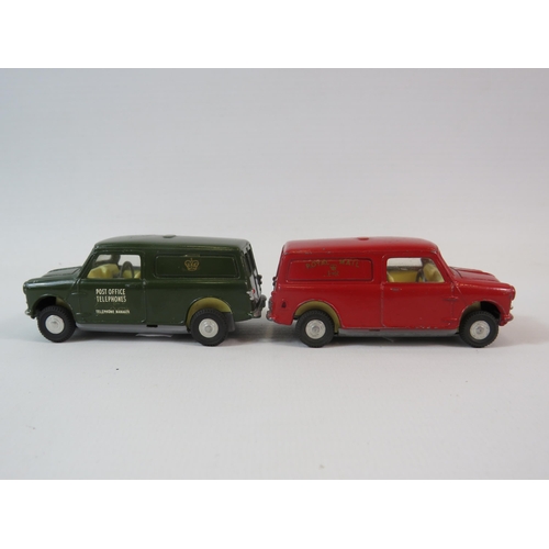 547 - 2 Tri-ang Spot on Morris mini vans.