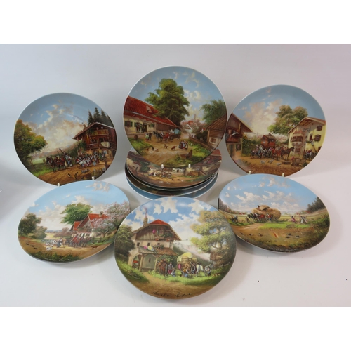 584 - 10 Feltmann Wieden Bradex collectors plates ( 1 does have a chip to the rim)