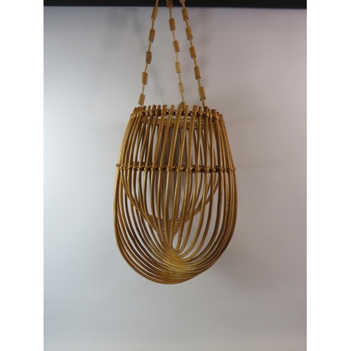 594 - Mid century Bamboo light shade.