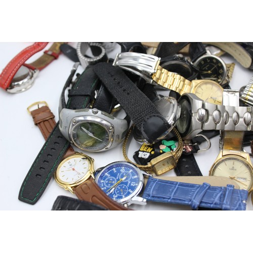 303 - 2kg Job Lot Assorted Gents WRISTWATCHES Quartz Inc. Various Brands / Styles Etc.    342761