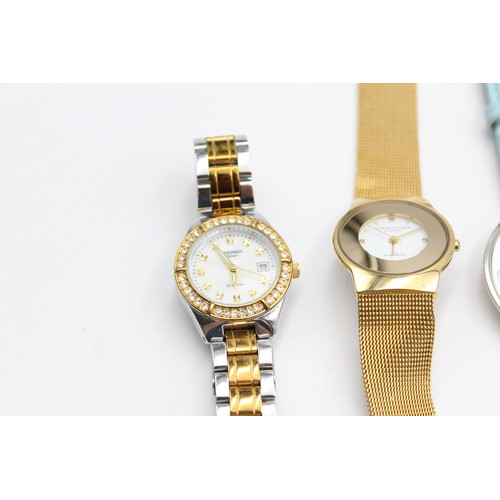 307 - 6 x Ladies Quality Assorted  WRISTWATCHES Quartz WORKING Inc. Just Cavaili    344457