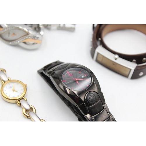 315 - 6 x Ladies Quality Assorted  WRISTWATCHES Quartz WORKING Inc. Emporio Armani etc    344458