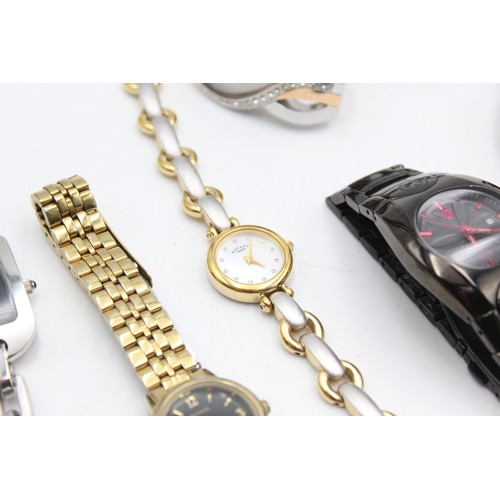 315 - 6 x Ladies Quality Assorted  WRISTWATCHES Quartz WORKING Inc. Emporio Armani etc    344458