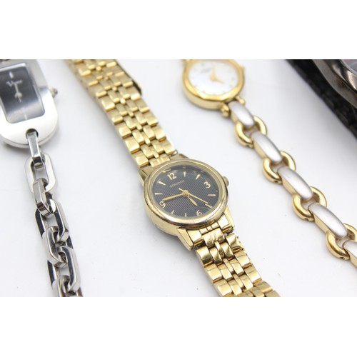 315 - 6 x Ladies Quality Assorted  WRISTWATCHES Quartz WORKING Inc. Emporio Armani etc    344458