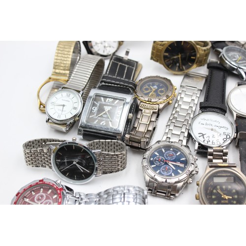 318 - 20 x Assorted Gents WRISTWATCHES Quartz Inc. Various Brands / Styles Etc.    342492