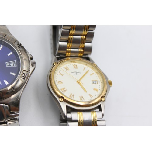 322 - 3 x Gents Quality Assorted  WRISTWATCHES Quartz WORKING Inc Rotary     344493