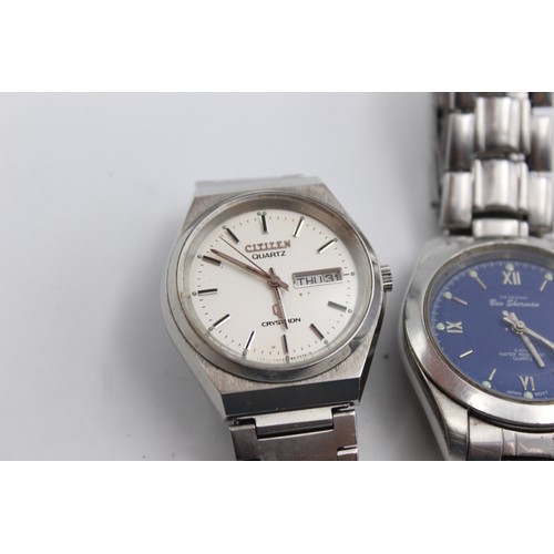 322 - 3 x Gents Quality Assorted  WRISTWATCHES Quartz WORKING Inc Rotary     344493