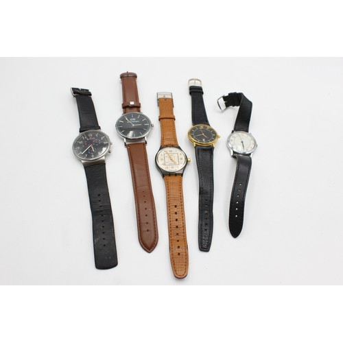 323 - 5 x Gents Quality Assorted WRISTWATCHES Quartz WORKING Inc. Skagen    344491