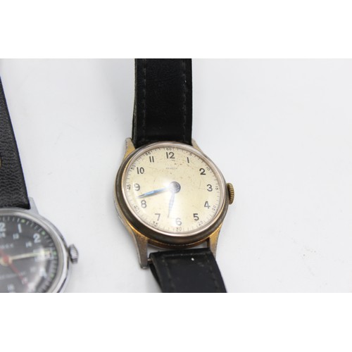 327 - 4 x Vintage Gents WRISTWATCHES Hand-Wind WORKING Inc. Titan, Cometa Etc.    344310