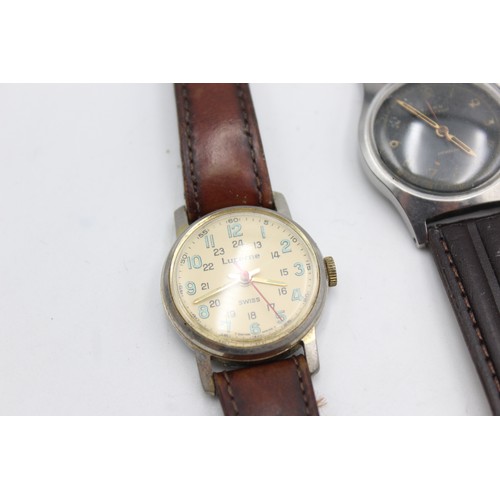 327 - 4 x Vintage Gents WRISTWATCHES Hand-Wind WORKING Inc. Titan, Cometa Etc.    344310