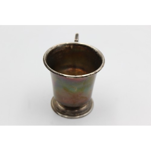 335 - Vintage Hallmarked 1957 Birmingham STERLING SILVER Plain Christening Cup (47g)    556349