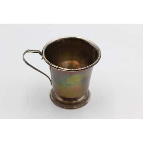 335 - Vintage Hallmarked 1957 Birmingham STERLING SILVER Plain Christening Cup (47g)    556349