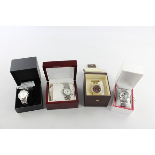 341 - 4 x Gents Quality Assorted WRISTWATCHES Quartz WORKING In Orignal Boxes     344500