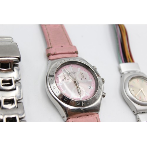 344 - 6 x Ladies Quality Swatch WRISTWATCHES Quartz WORKING Inc. Assorted Models     344441