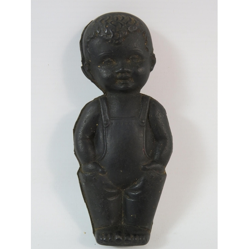 651 - Vintage black rubber Kewpie child doll approx 6