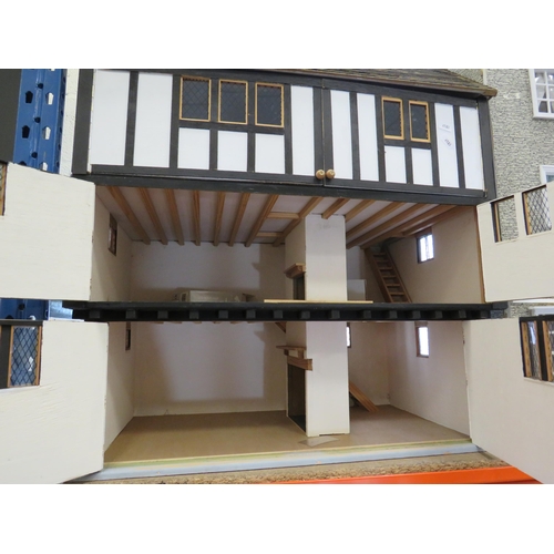 663 - Large Tudor style dolls house 35