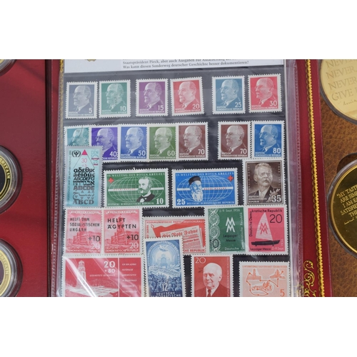 419A - Presentation pack of Lady Diana commemoration mint Stamps together with a pack of Mint German Stamps... 