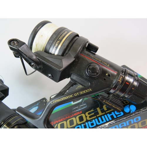 1074 - Two, Shimano GT3000X  fishing reels with original boxes. See photos.